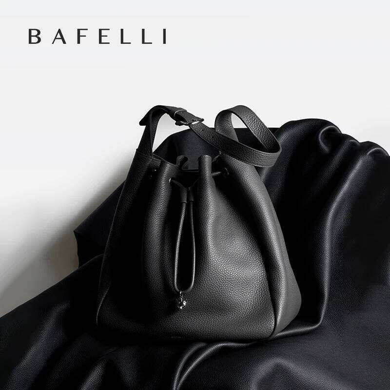 Luxury designer niche BAFELLI women's new fashion leather fashion high quality large capacity shoulder bag portable