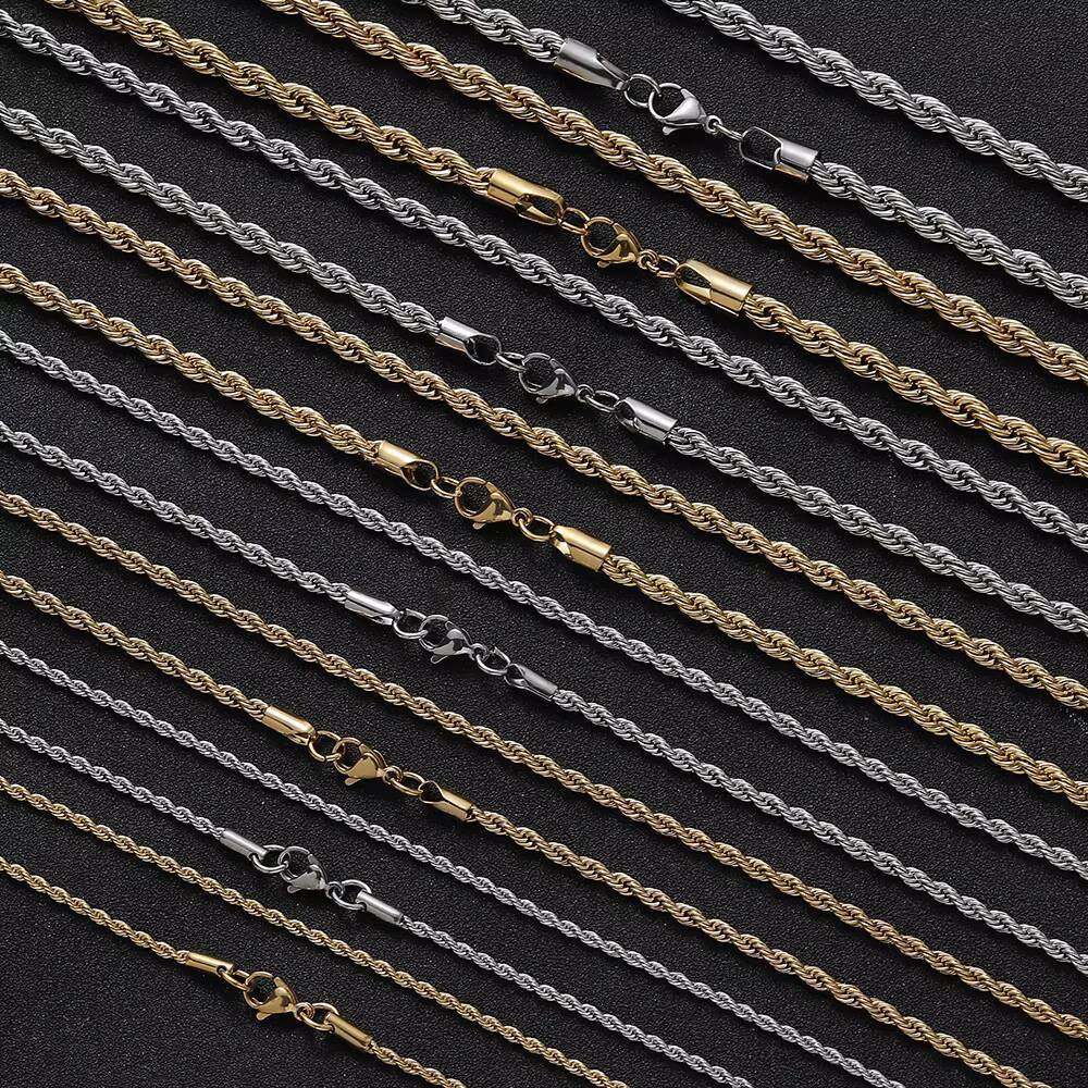 Wholesale S925 Silver Iced Miami Rope VVS D Colour Moissanite Gold Plated Cuban Link Chain Choker for Men Hip Hop Style Necklace
