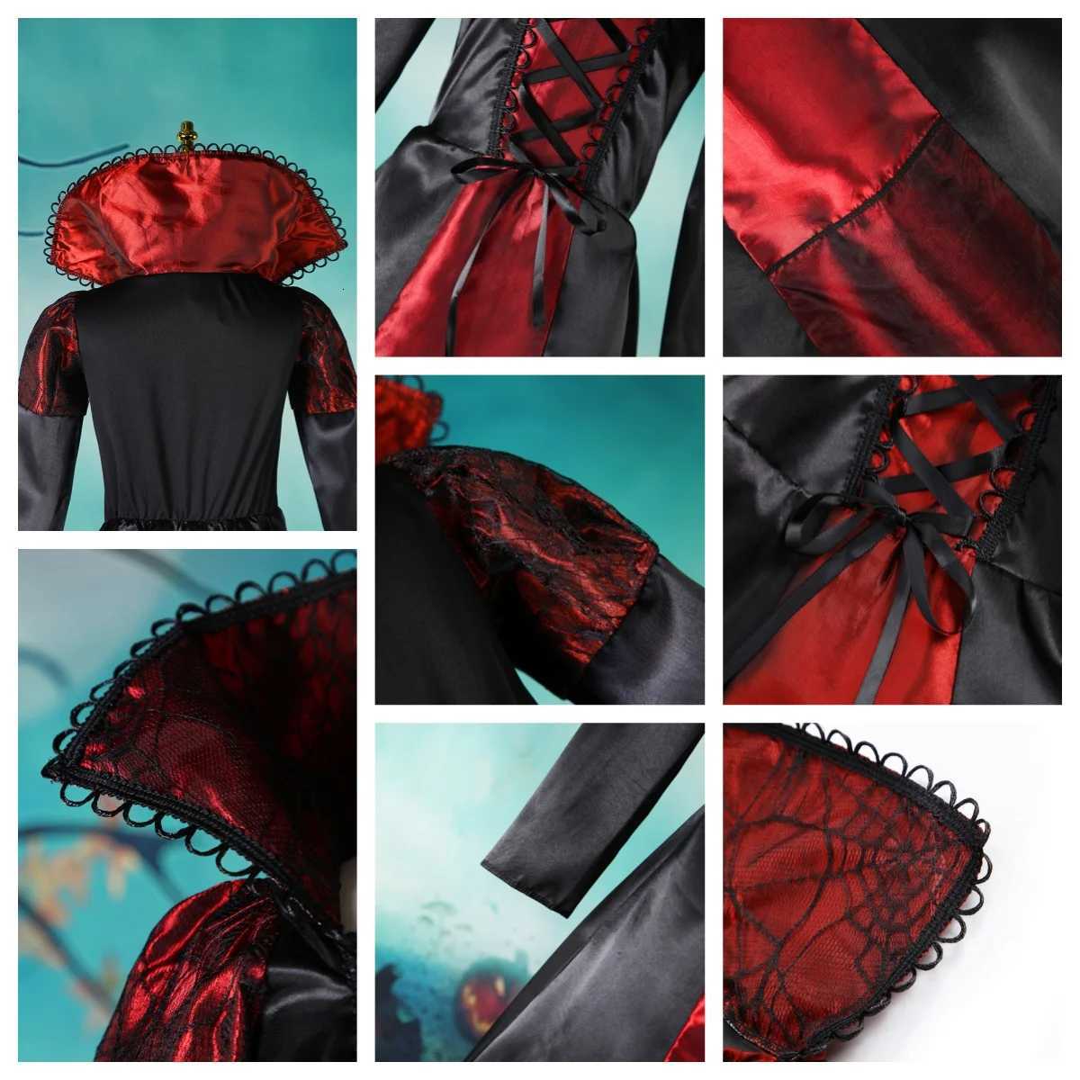 Halloween Dresses For Kids 2025 Fantasy Vampire Par Costume Girls Long Tutu Dress Kids Carnival Outfit Gothic Feather Clothes Z250725