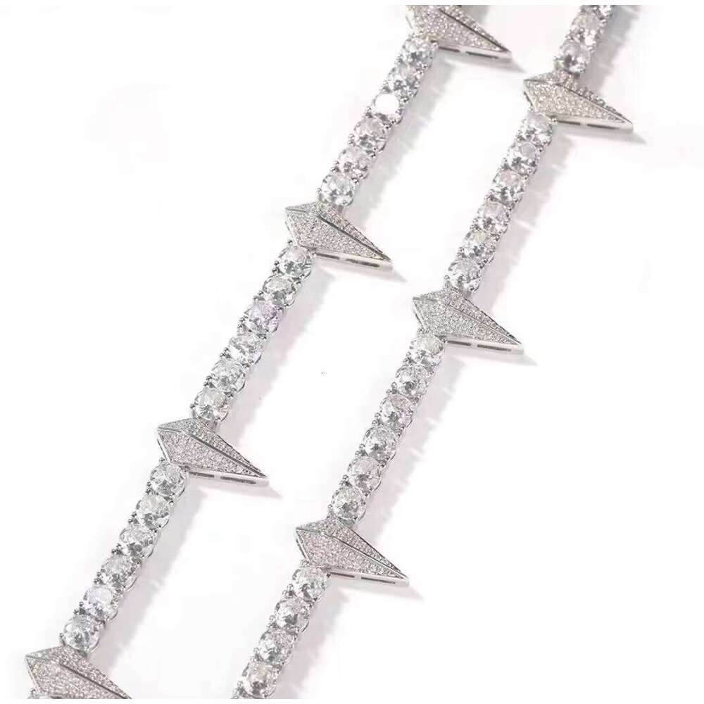 XG Fancy Tennis Pass Dia Tester Sier Vvs Moissanite Chains Fine Jewelry Necklaces