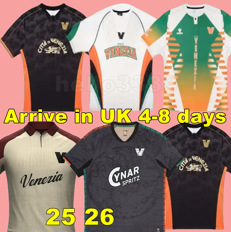 24 25 26 Venezia FC Soccer Jerseys golden jersey ARAMU FORTE Venice 2024 2025 2026 BUSIO Football Shirts home away 3rd Adukt Kids Kit Uniforms beautiful jersey