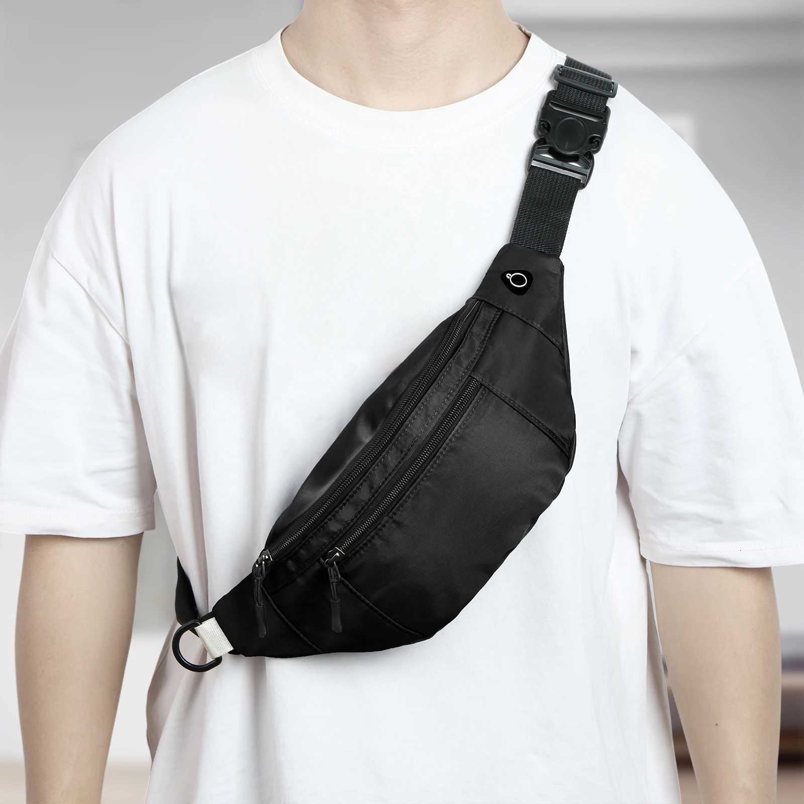 Oxford Cloth Belt Bag Hiking Phe Pouch Men Waist Bag Crossbody Fanny Pack with Adjustable Strap for Travel Work Cycling and Sports Y250724