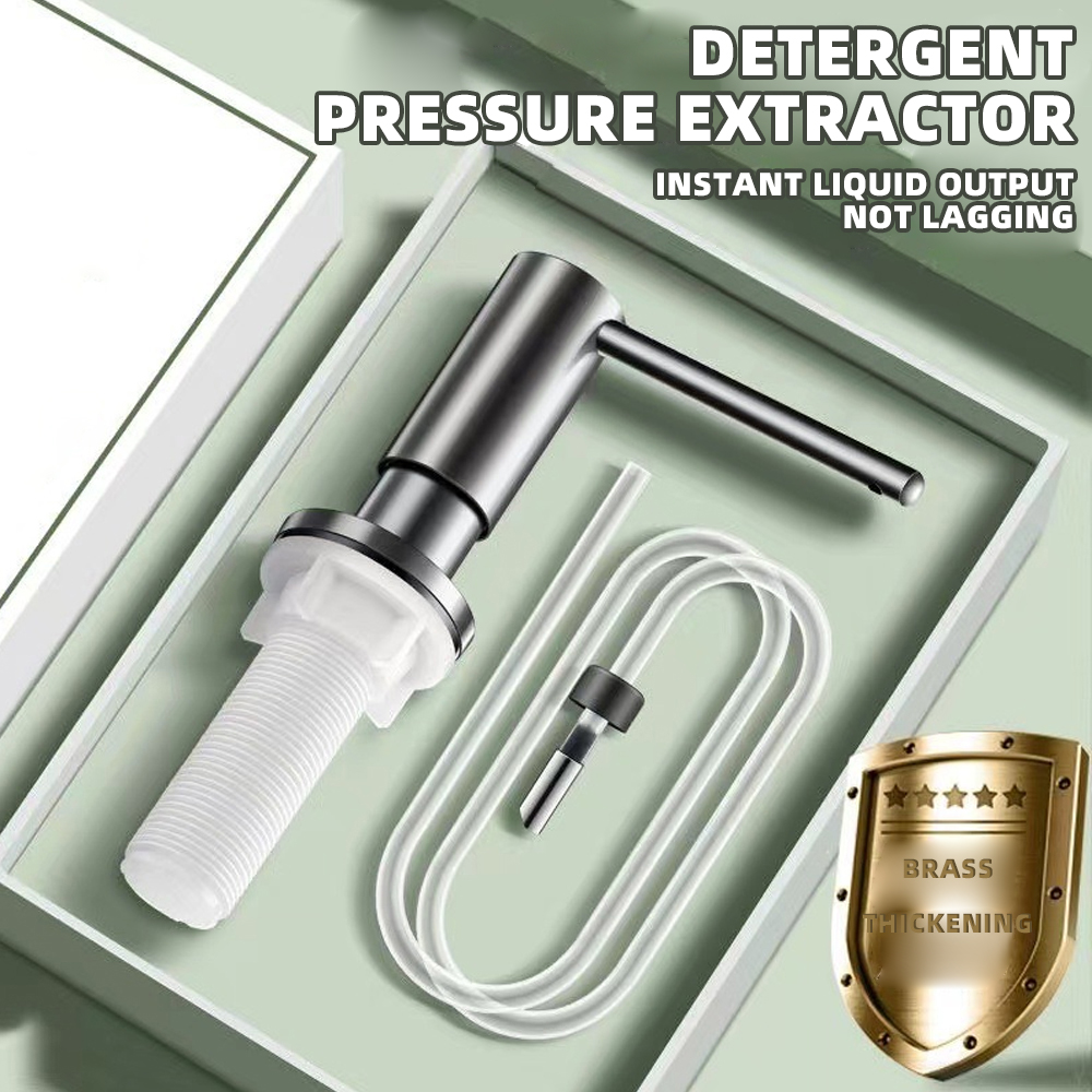 Portable Multi-functional Stainless Steel Kitchen Sink Soap Dispenser with Extendable Silicone Hose Sink accessories