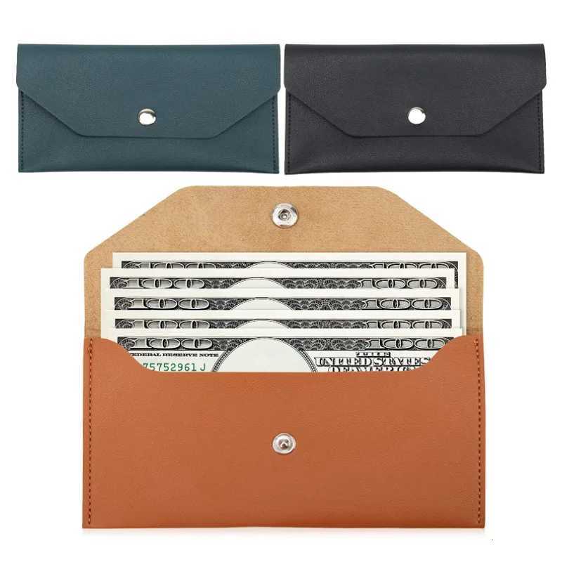 Envelope Wallet PU Leather Cash Envelope Wallet Classic Fashion Long Womens Wallet Ferrule Name Card Holder Gift Z250725