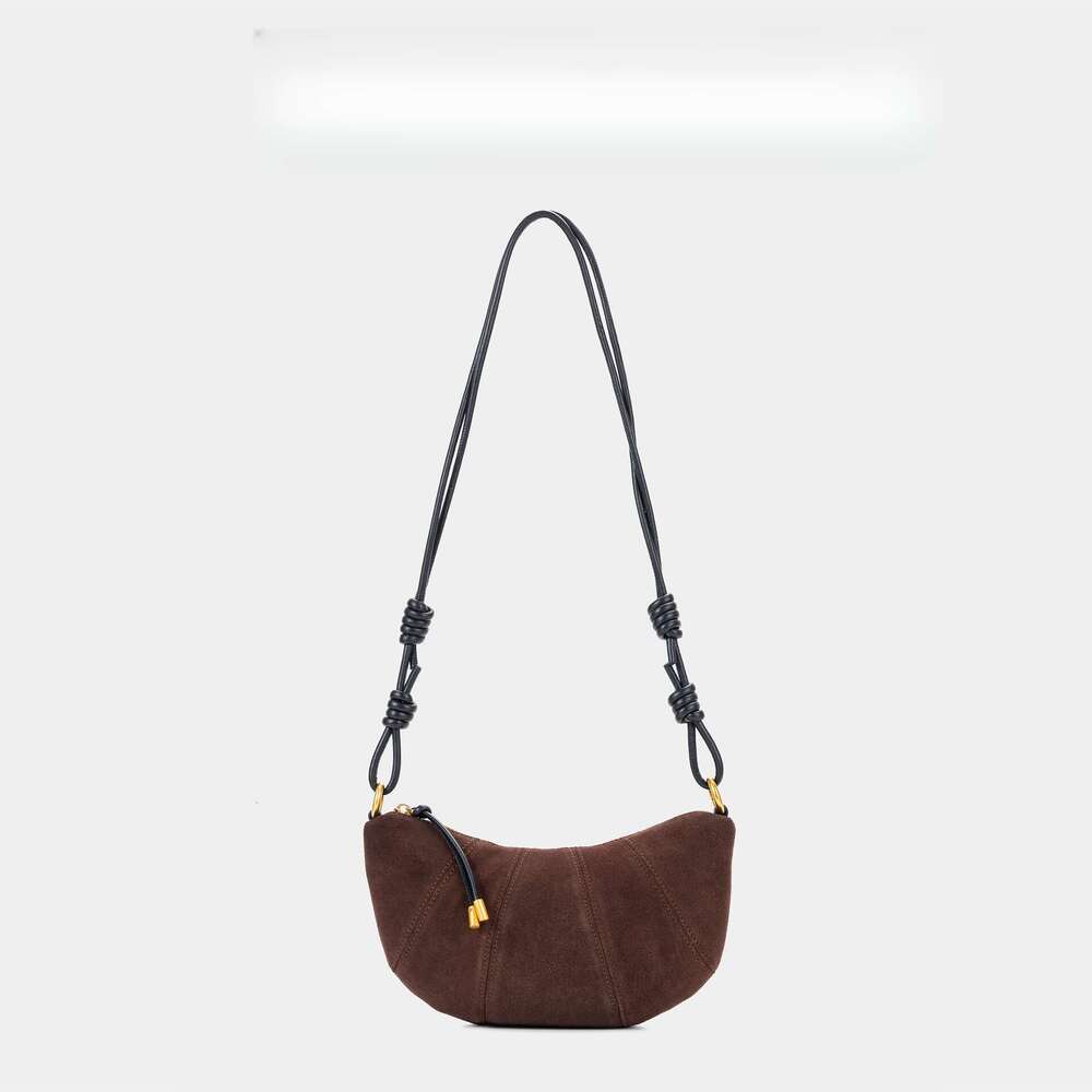 Designer Bag Tote Shoulder Bag French Niche First Layer Cowhide Croissant Lazy Style Genuine Leather Crossbody Dumpling For Women