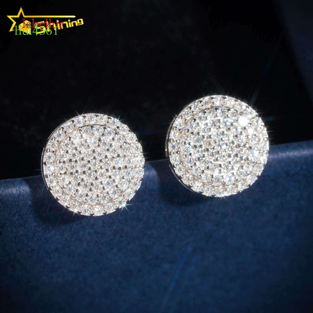 Dropshipping Dias Designs 10K Solid Gold HPHT /Moissanite Lab Grown Dia Stud Earring Fine Jewelry