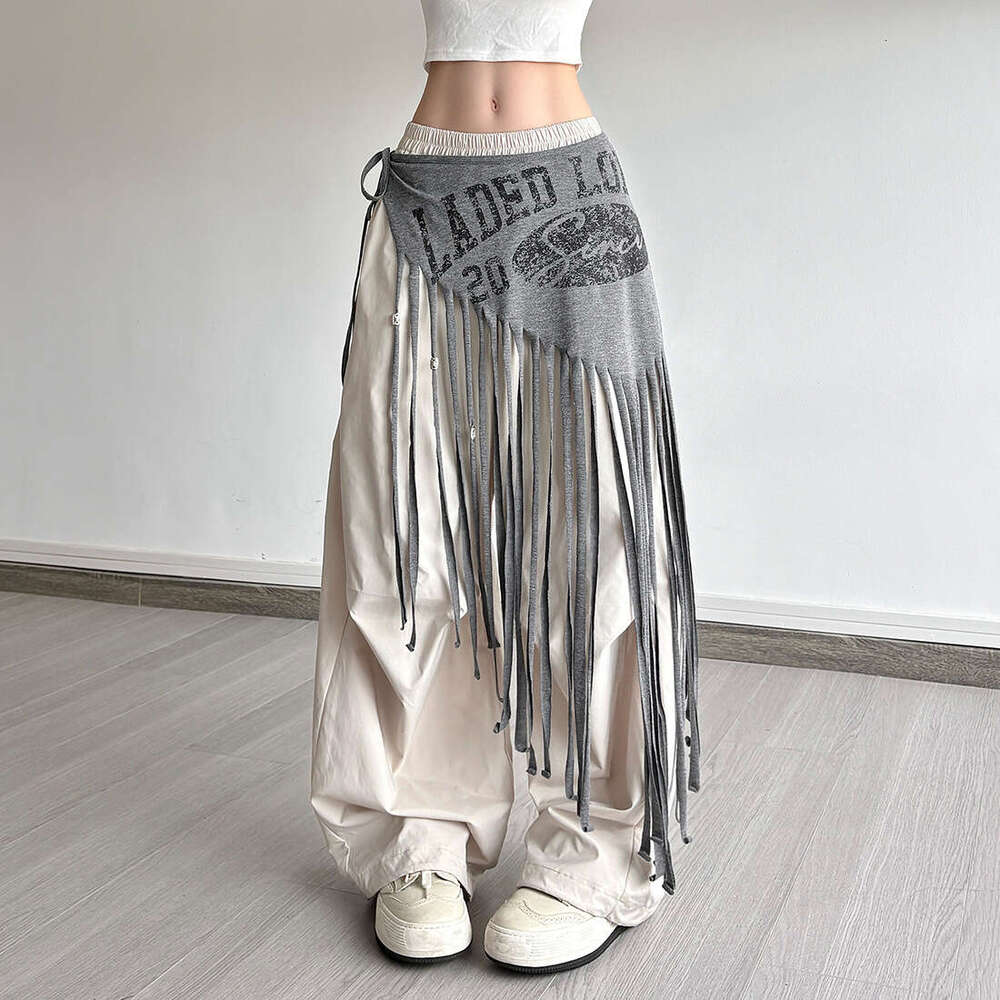 2025 Summer New Tassel Simple Letter Slim Fashion Casual Versatile Waist Decoration for Women 6ff