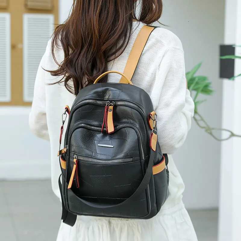 2025 New Style Wens Trendy Backpack - Versatile for Single Shoulder Crossbody; Stylish Soft Leather Backpack for Wen Suitable Y250724
