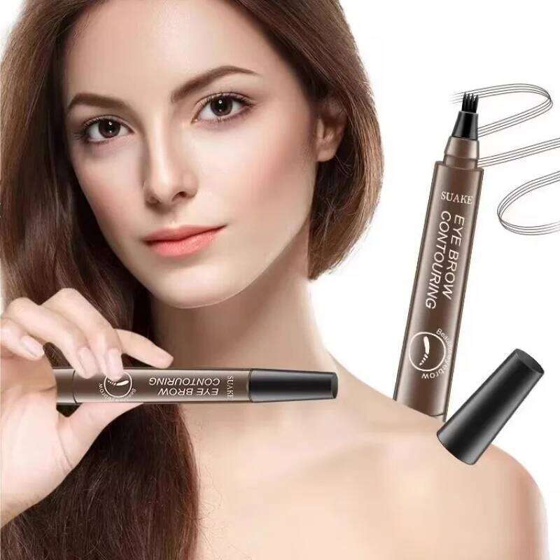 4D Microblading Pen 4 Forks Tip Eyebrow Tattoo Pencil Long Lasting Fine Sketch Liquid Eye Brow Make Up X250725