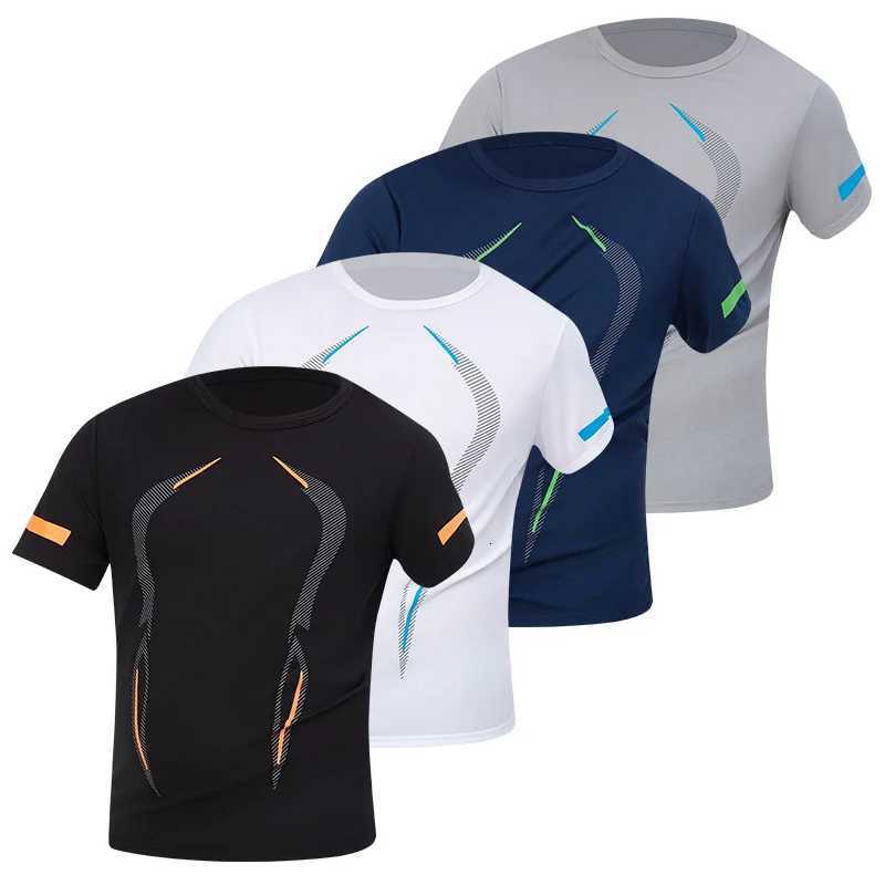 1/2/4 Piece Mens Summer Breathable Round Neck Short sleeved T-shirt Loose Sports Shirt Versatile Black Shorts Set For Teenagers Y250724