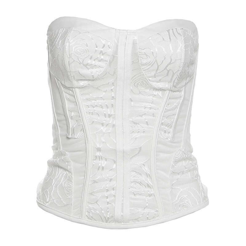 2025 Spring New Women's Solid Color Slim Fit Tube Top Vest Fashion High Waist Skirt Set 711