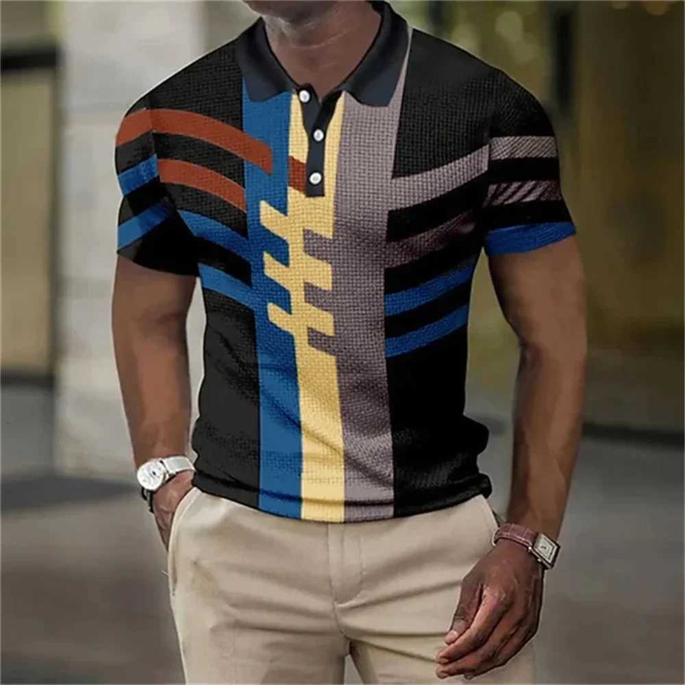 Mens Polo Short-Sleeved Tops Quick Dry Mens Polo Fashion Clothing Personalized Summer New Casual T-Shirt Oversized 3XL Pullover XJ250725