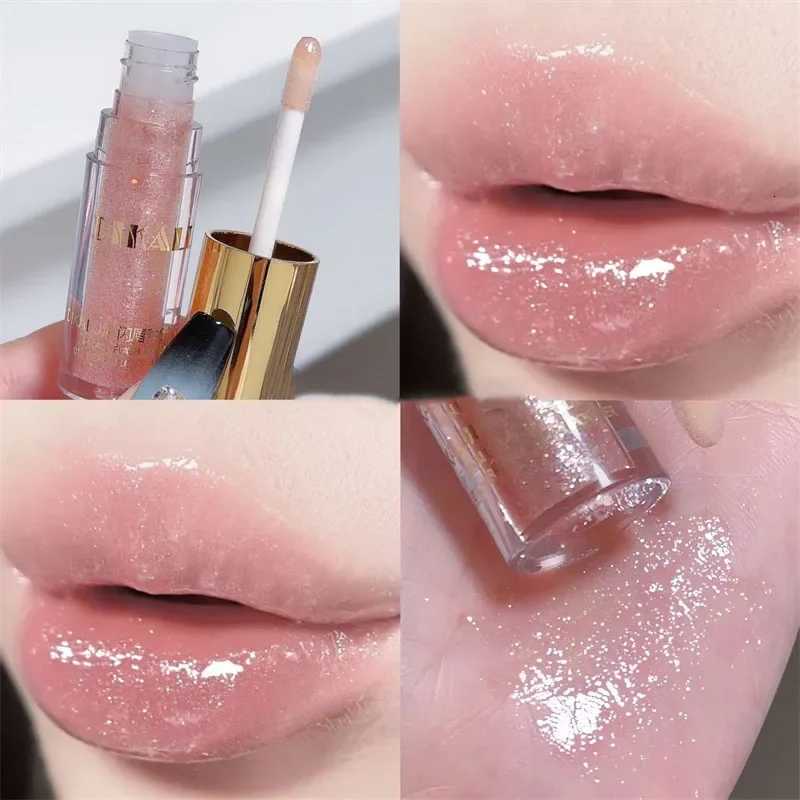 Waterproof Diamond Shimmer Glitter Lip Gloss 5 Colors Sparkling Glitter Liquid Lipstick Diamond Pearl Lip Gloss Sexy Lip Make UpXJ250724