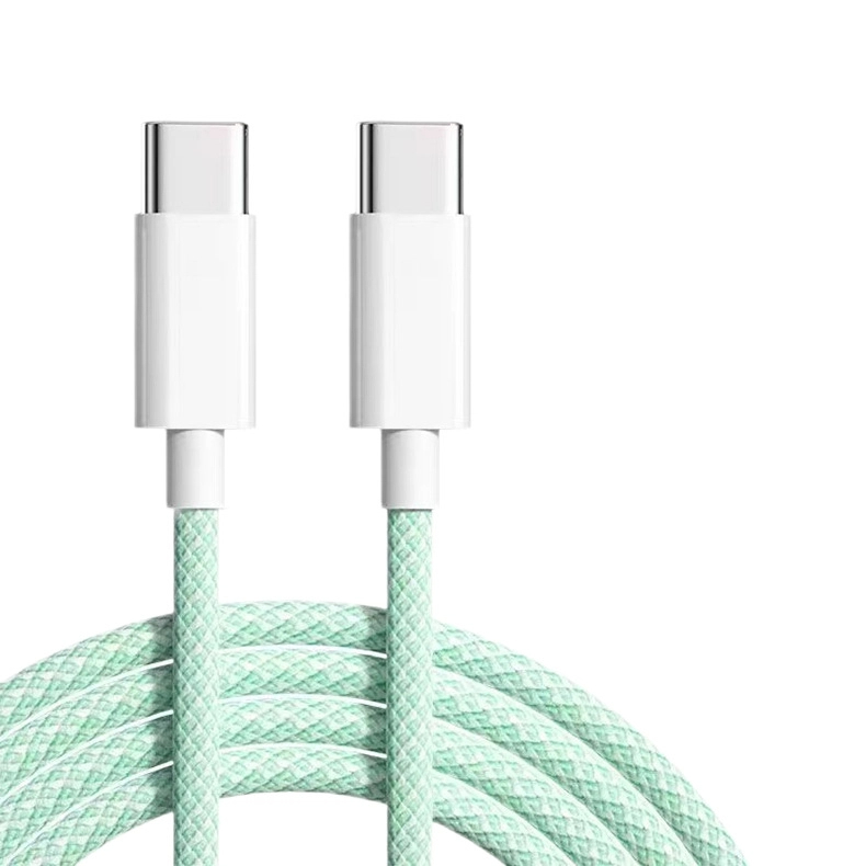 Nylon Braided Durable Type C to USB-C Charging Cable with Power Delivery Data Transfer