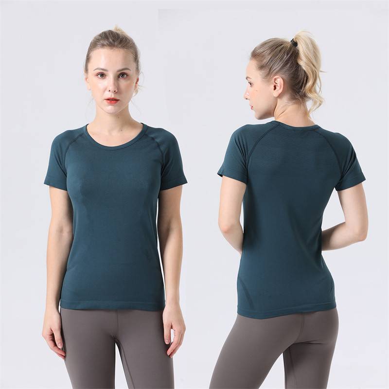 20 Womens Yoga Outfit Tshirts Tees Sportswear Outdoor Apparel Casual Adult Gym Excerise Running Close-Fitting Short Sleeve Tops Breathable Shirts