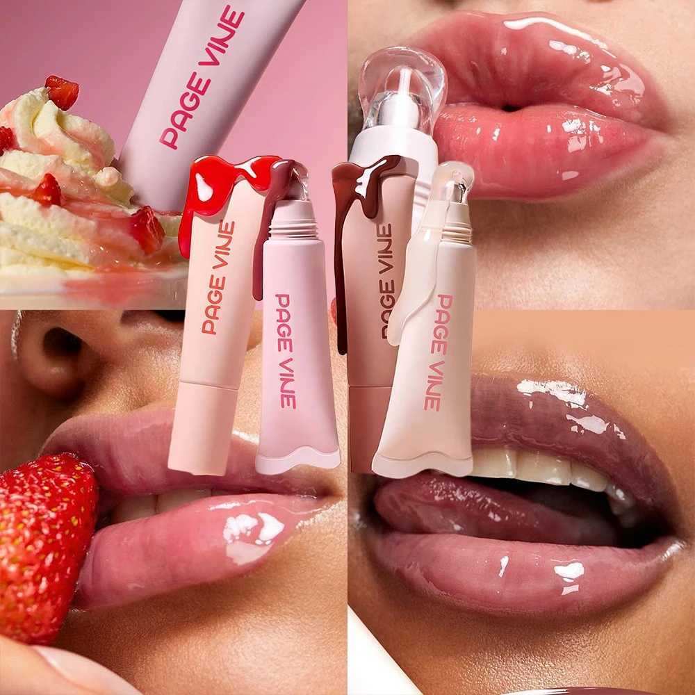 Lip Oil Set 4 Supports Long Lasting Nourishing and Moisturizing Mirror Doe Lips Anti-Dry Chapped Lipstick SetXJ250724