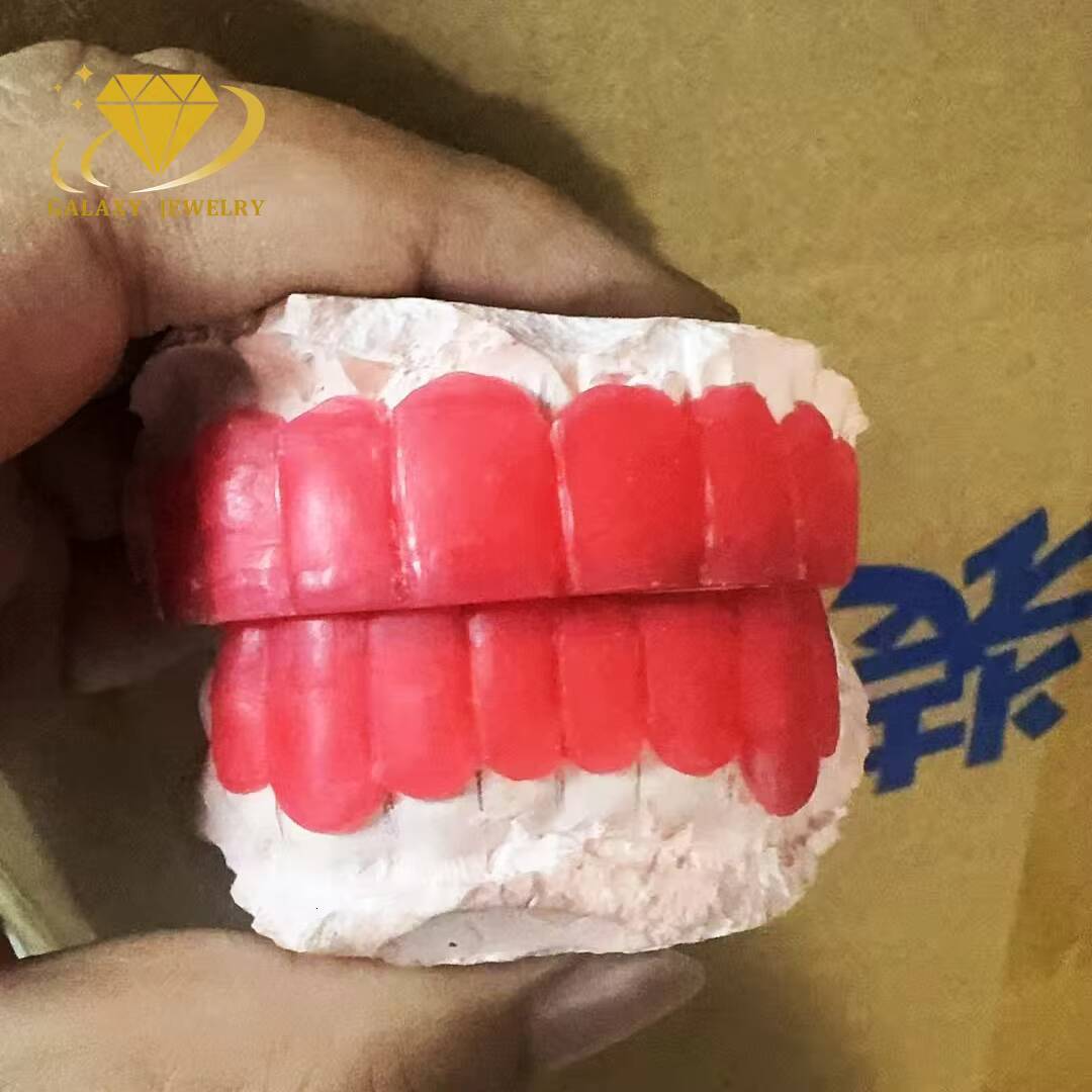 Hip Hop Jewelry Vvs Moissanite Diamond Teeth Grillz S925 10k 14k 18k Gold Silver Iced Out Grillz for Teeth