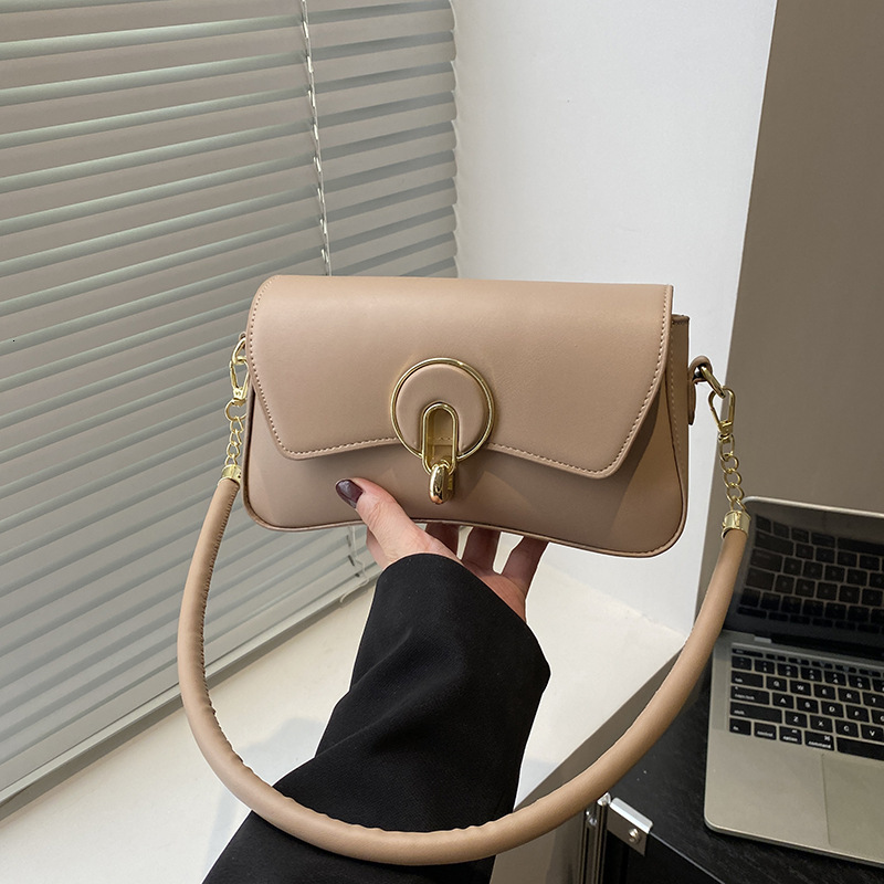 2025 Summer New Women's Shoulder Bag New Wide Shoulder Strap Small Square Bag women's Summer New Women's Crossbody Bag Summer New Simpl