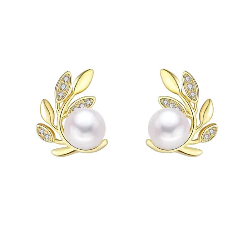 Stud Earrings 18K gold-plated 925 silver luxury Designer studs geometric famous women's round diamond crystal pearl earrings Fashion Jewelry Earr