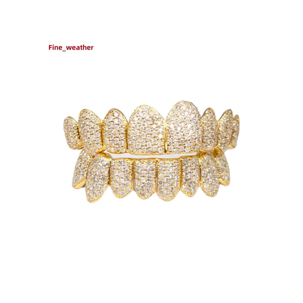 Hip Hop 925 Sterling Silver Custom Bust Moissanite Teeth Fine Piercing Jewelry with Diamond Grillz Yellow Gold Iced Customizable