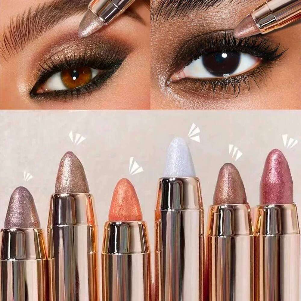 1PC Double-Ended Eyeshadow Stick Waterproof, High Pigment, Matte Glitter, DIY-Friendly, Fast & Easy, Certified, Unisex Use X250725
