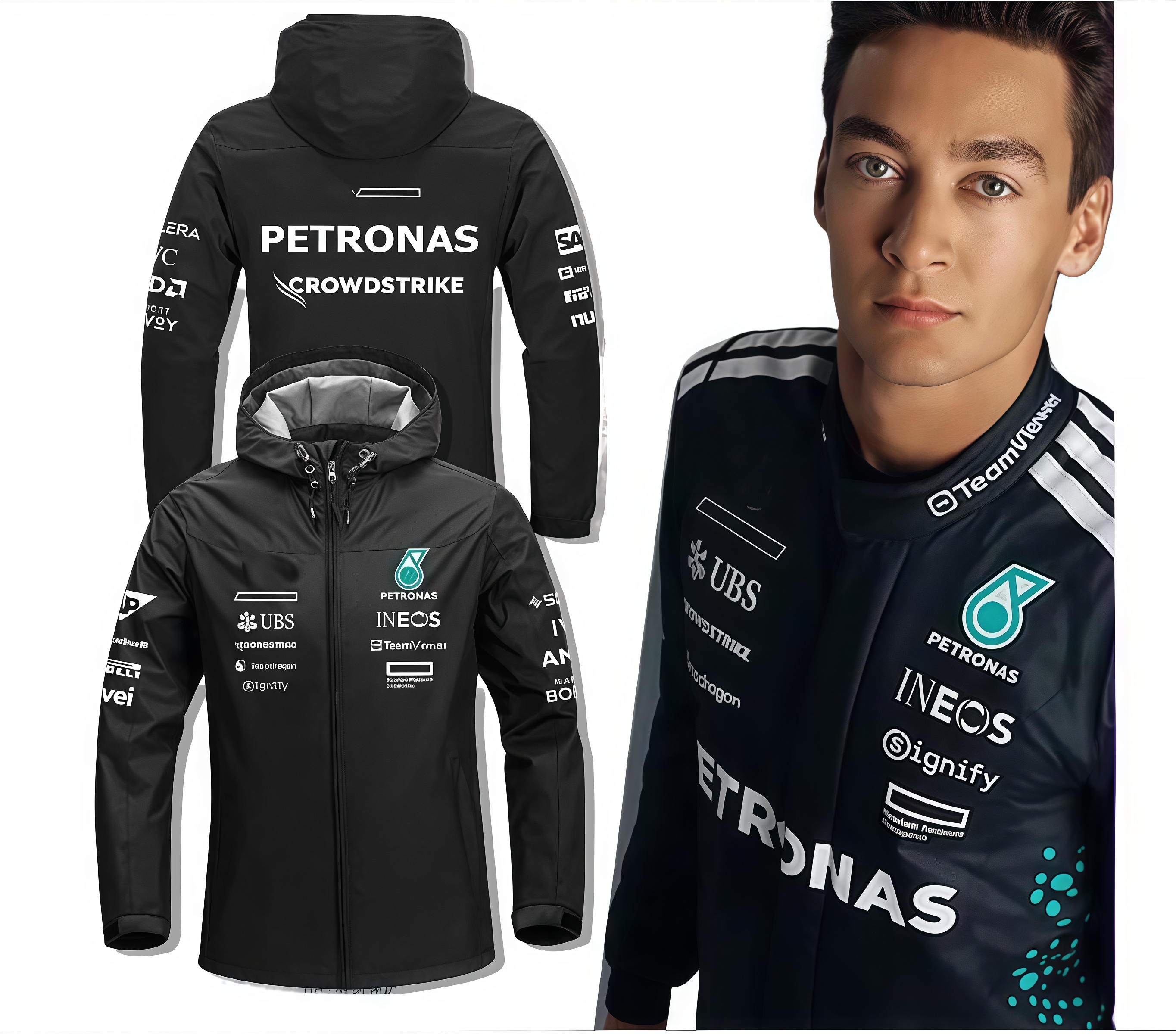 Formula 1 Racing Jacket with F1 - Waterproof Hoodie for Sports Enthusiasts