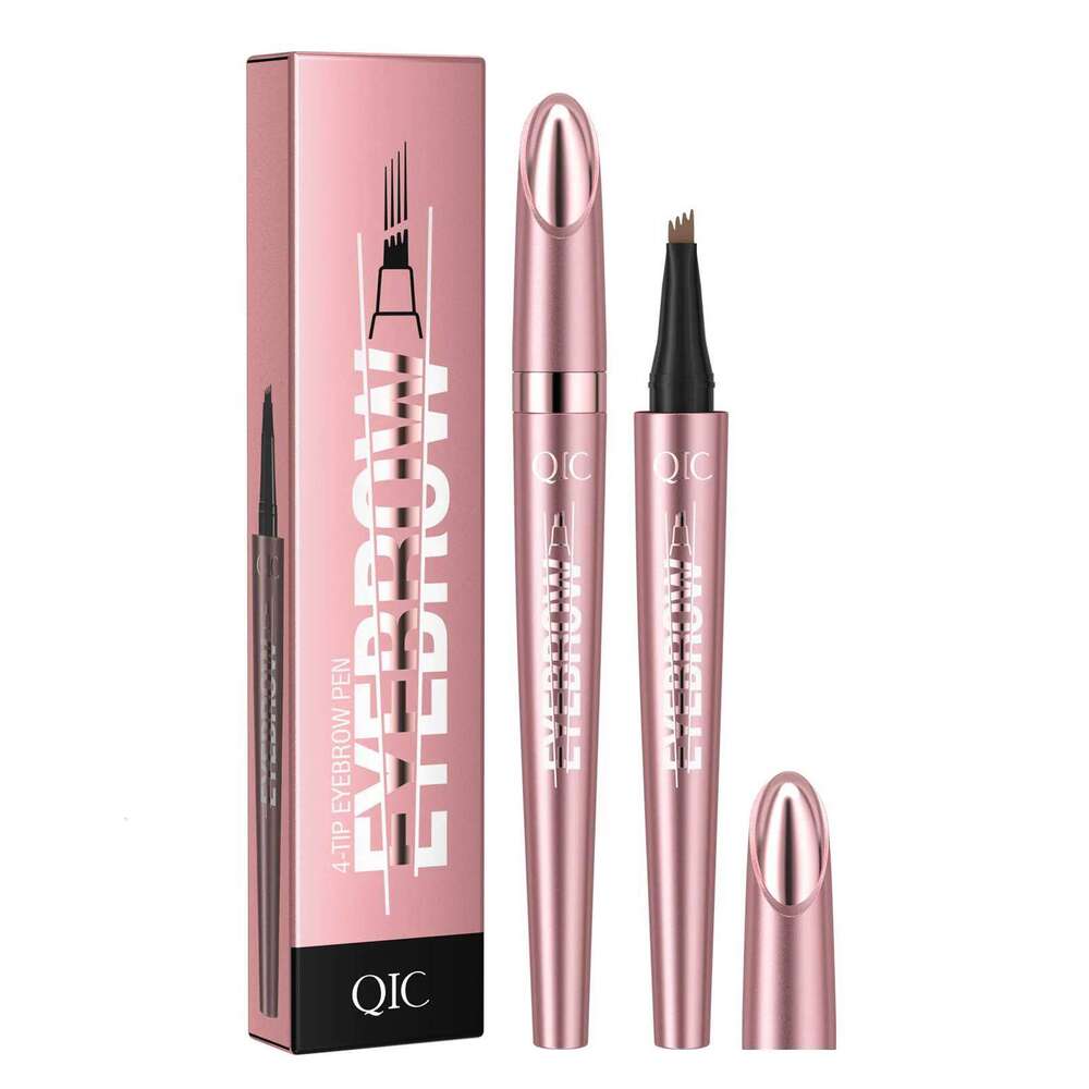 QIC Micro 4-Tip Pen Lift Snatch Eye Makeup Long-Lasting Waterproof & Sdge-proof Natural Eyebrow Hair Pencil X250725