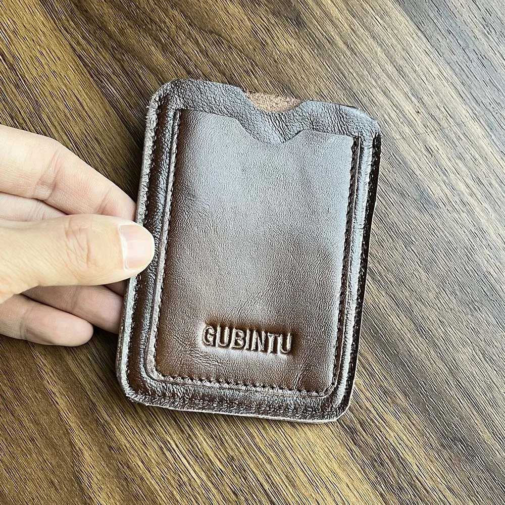Slim Cow Leather Card Holder Wallet for s ID Genuine Leather porte carte Cardholder Business Bank Card Holder Z250725