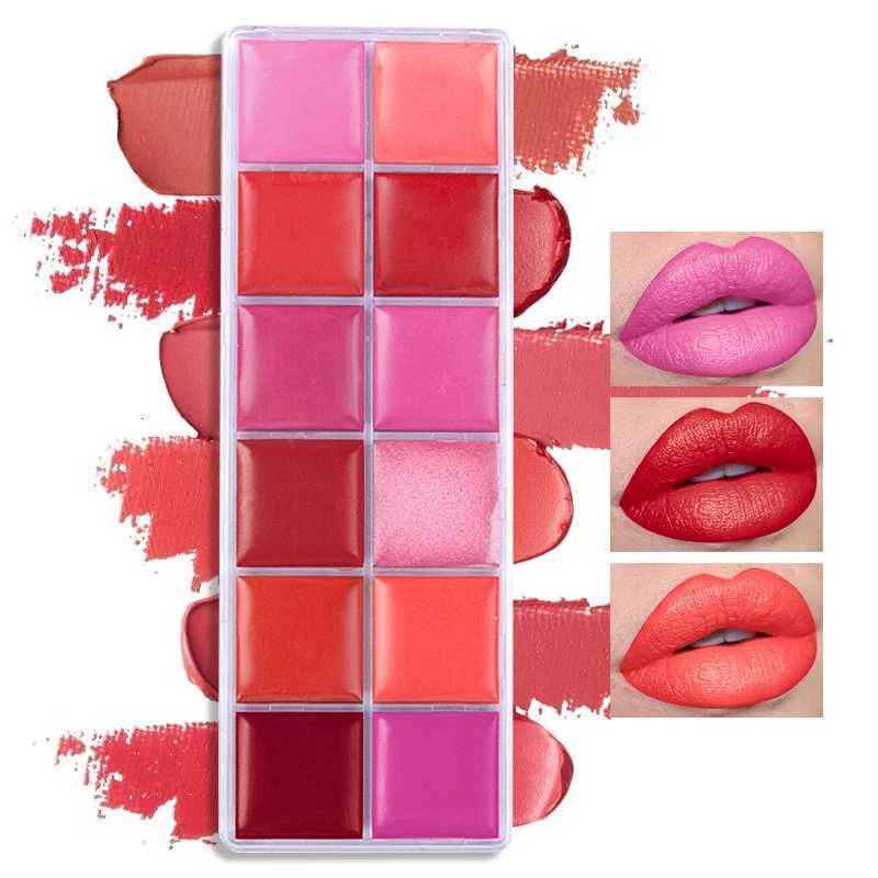 12 Colors Women Moisturizing Long Lasting Lip Gloss Palette Girls Nude Cosmetic Makeup Lip Tools Lipstick FemaleXJ250724