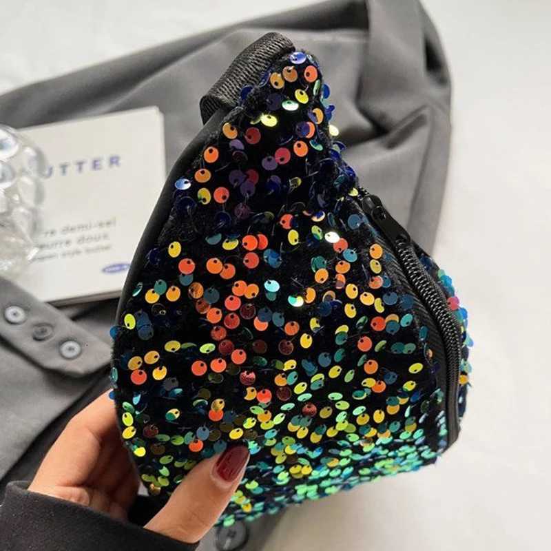 Neutral style mens and womens hip-hop trend sequin crossbody bag with unique design luxury brand bag Y250724
