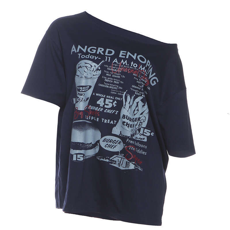 Women's Clothing 2025 Summer New Street Fashion Printed Loose Short Sleeve Round Neck T-Shirt for Women 4f1