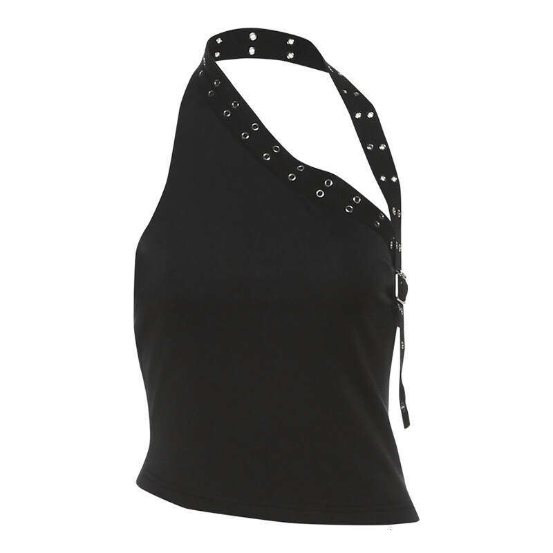 2025 Summer New Fashion Design Niche Asymmetrical Shoulder Slim Top Trendy Shorts Set Women's Clothing 7d2