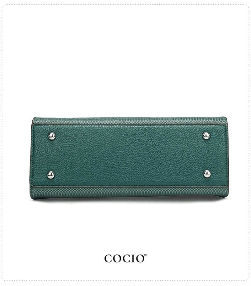 COCIO designer bag New peacock green handbag fashion new luxury womens bag large capacity casual vintage crossbody bag