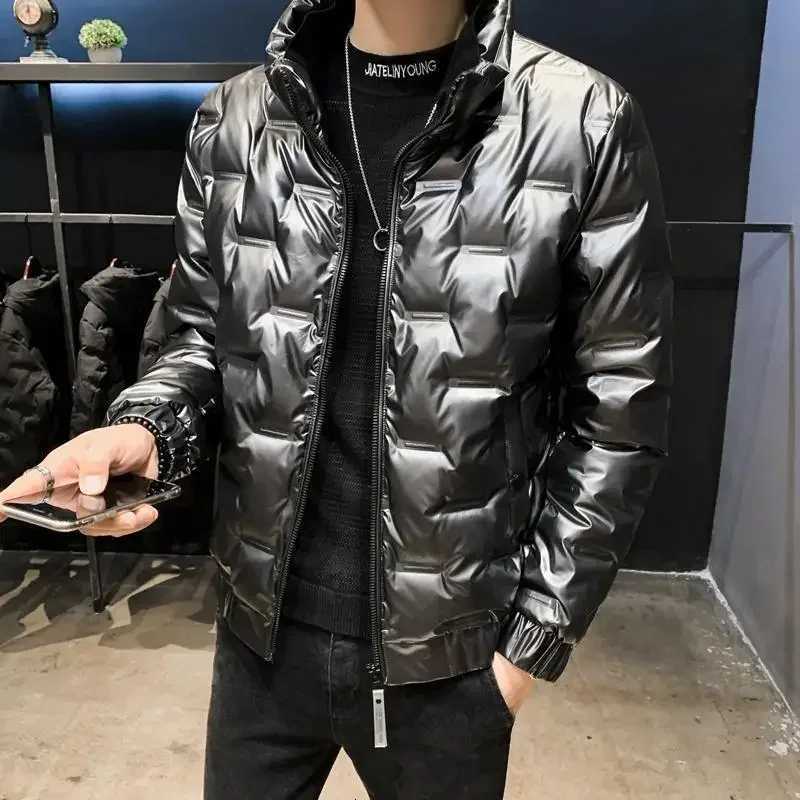 Mens Down Jacket Glossy Male Padded Coats Short Parkas Collared Padding Winter 2024 Outerwear Fashion 2024 Promotion Hot Outer X250725