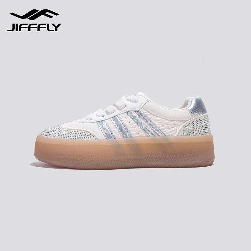 Jiffly Women's Fall/Winter 2025 Thicker Sole Elevating Shoes - Retro Fashion Sneakers