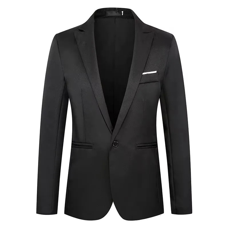 Arrival Men Blazer Fashion Suit Slim Fit Blazers Male Jacket Business Casual Solid Color Long Sleeve 250725
