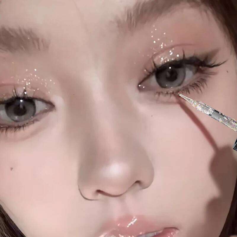 Liquid Eyeshadow Pearlescent Shimmer Silkworm Glitter Eyes Korean Makeup Fine Sparkling Eye Shadow Eyeliner Highlighter Cosmetic X250