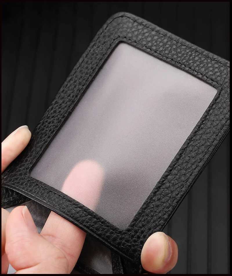 Genuine Leather Drivers License ID Card Holder Wallet Male and Female Bag Large Capacity Card Case ID Bag Z250725