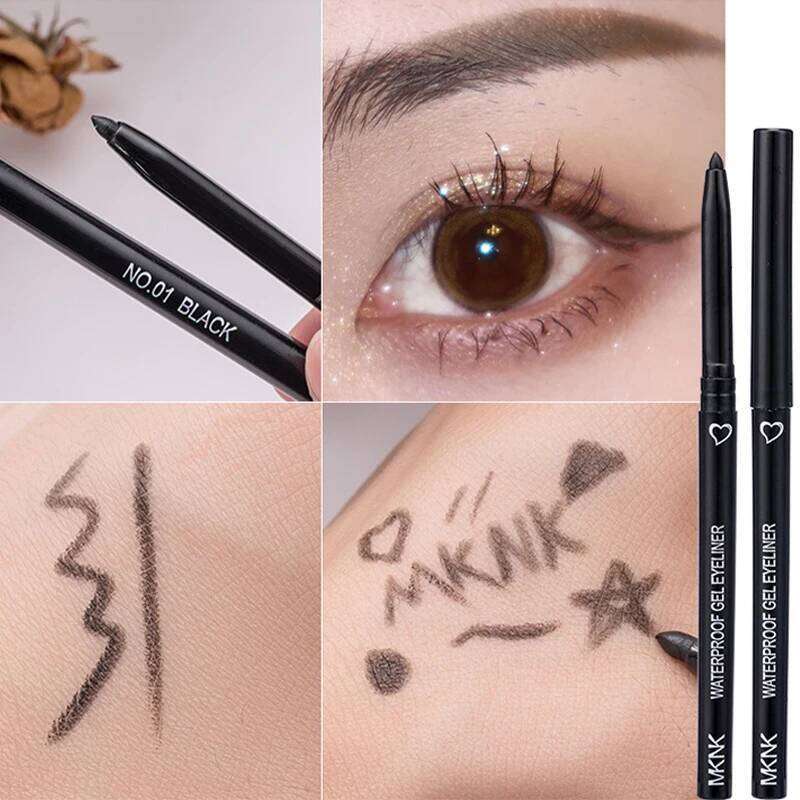 Waterproof Eyeliner Gel Pencil Quick Dry Silky Crayon Eye Liner Long Last Matte Black Brown Silkworm Pen Makeup Cosmetics X250725 X25