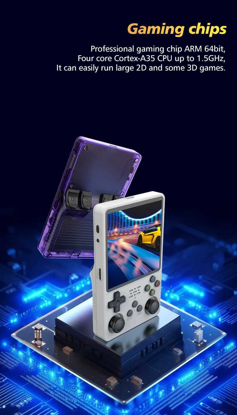 R36S Plus Handheld Game Console Emator 40 Inch IPS Sn Retro Portable Video Game Consola 128G R36 plus Gaming Player H251119