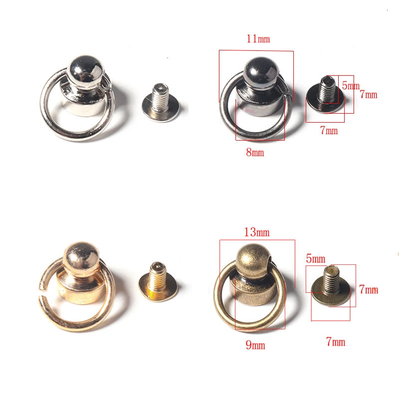 SAUVOO 10pcs/bag Monk Head Metal Pacifier Nail Bag Studded Hook For Bag Hat Choker Phone Case DIY Crafts Accessories 250723