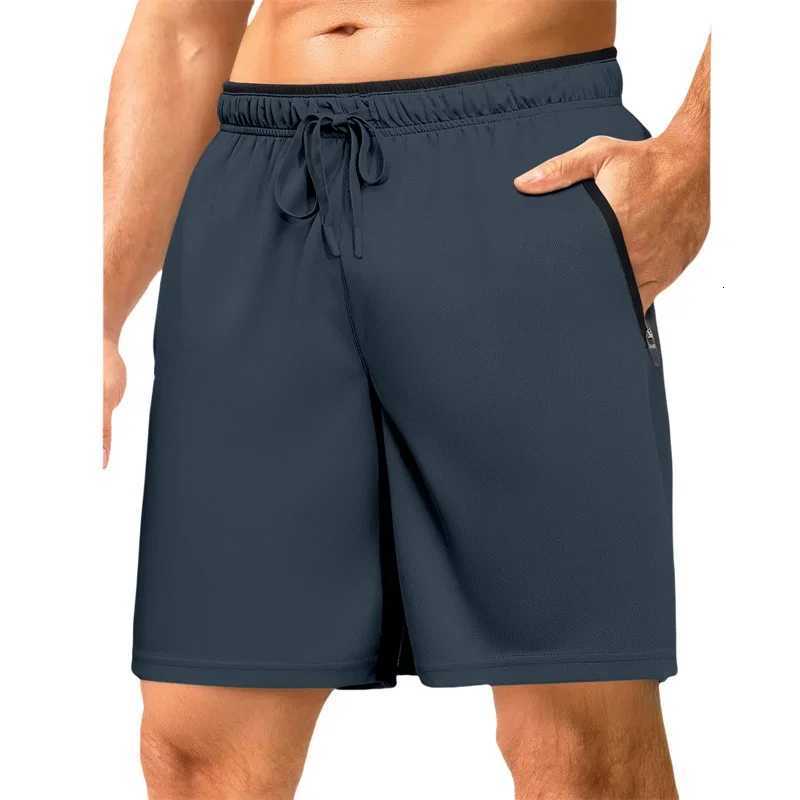 2025 Summer Brand Men Sports Shorts Quick Dry Zipper Pocket Training Shorts Summer Fitness Joggers Casual Gym Shorts Pants Male W250724