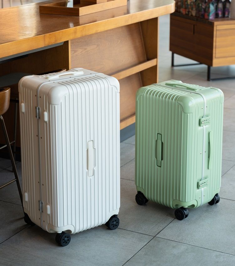 Designers Same Style Luggage Female Large Capacity Thickened Aluminum Frame Travel Box Male Student Pull Bar Password Box