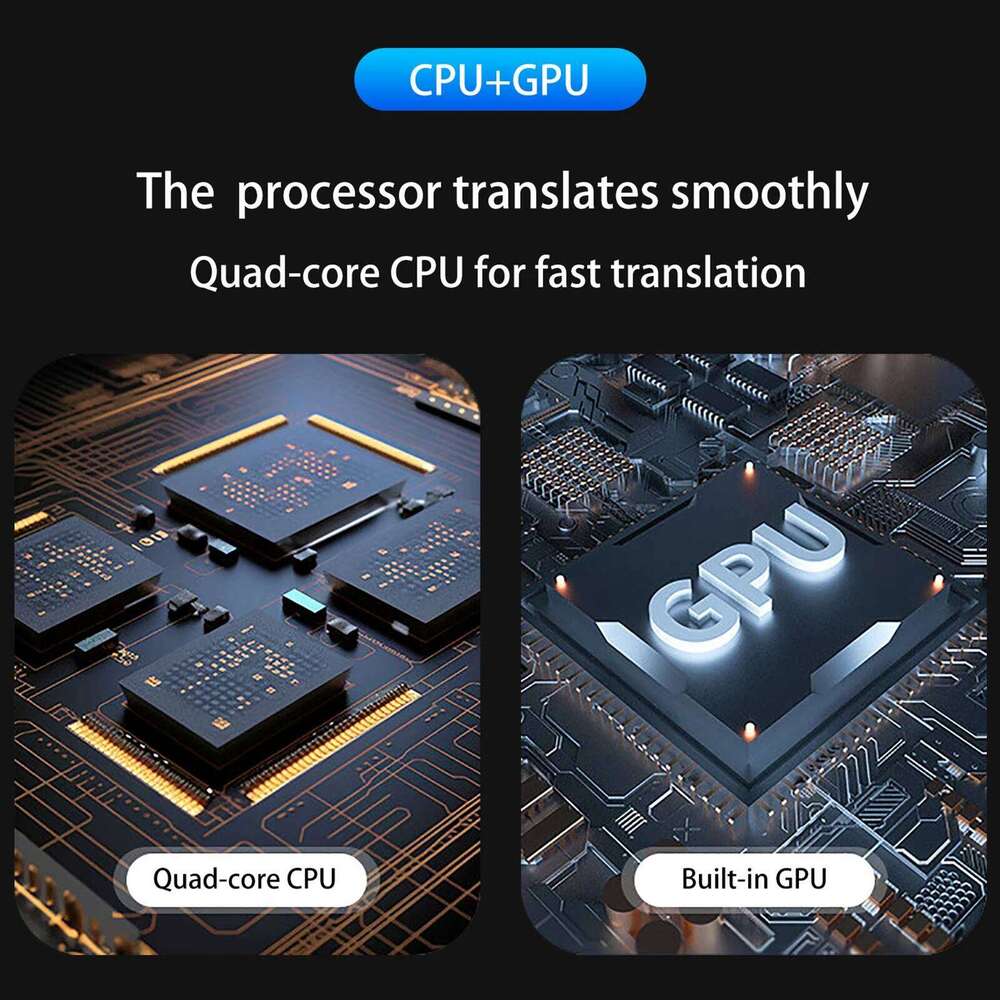 Designer brand portable language device offline translation supports voice and video recording