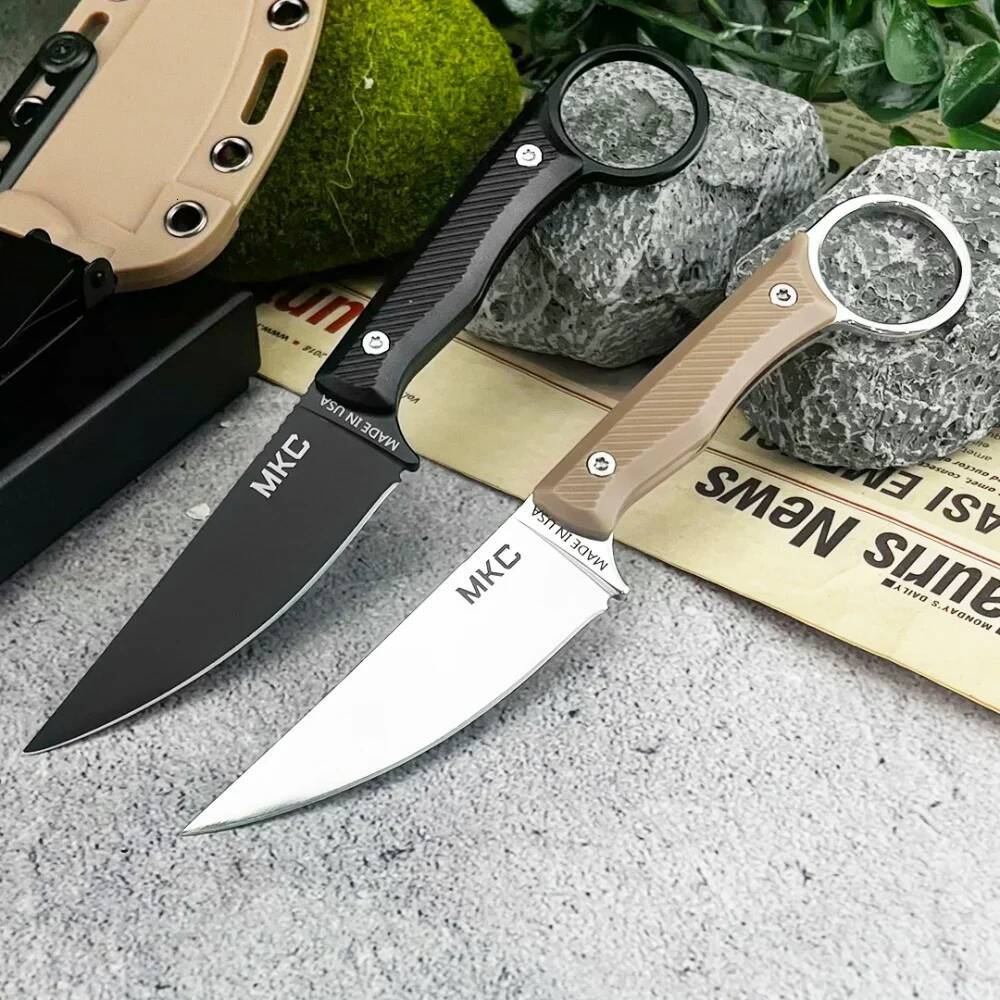 New C High Hardness Fixed 8Cr13Mov Blade with Sheath Portable Outdoor Camping Survival Cutting Rescue Knife high-quality
