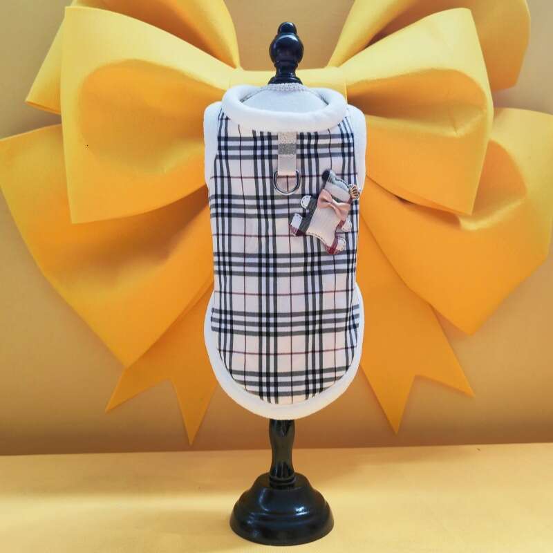 New Winter Vest British Plaid Ragdoll American Shorthair Pet Clothes Cat Supplies