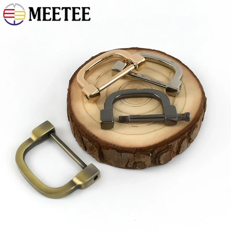 5/10Pcs 25/30mm Metal D Ring Buckles Detachable Screw Clasp Bag Buckle Handbag Strap Hooks DIY Handles Hanger Clips Accessories 250723