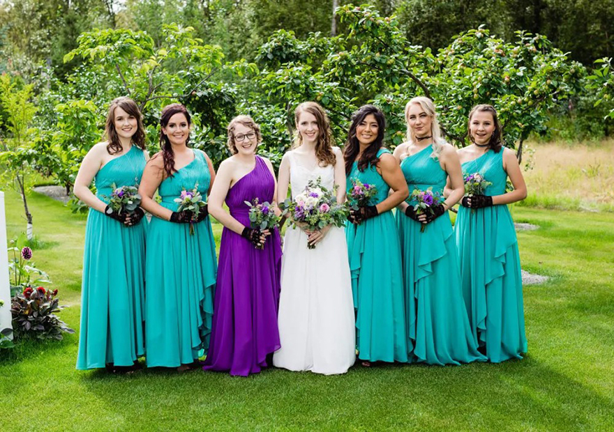 One Shoulder Bridesmaid Dress Cheap Western Summer Country Garden Formal Wedding Party Guest Maid of Honor Gown Plus Size Custom Made