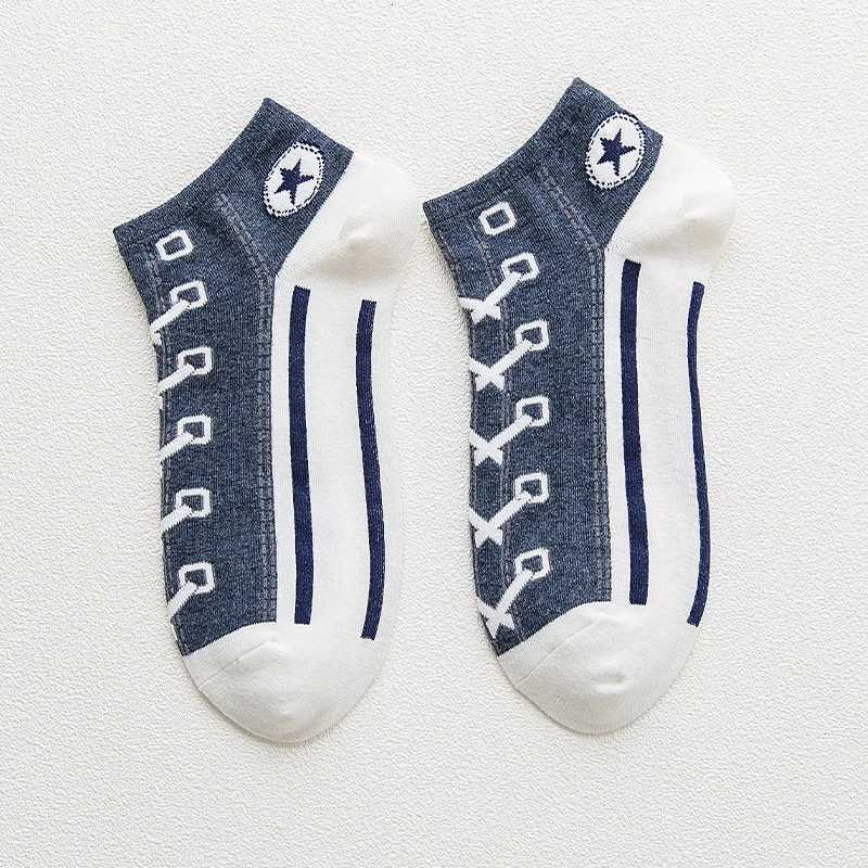 10 Pairs Mens Cotton Socks Casual Sports Boat Socks College Style Couple Canvas Short Socks X250725