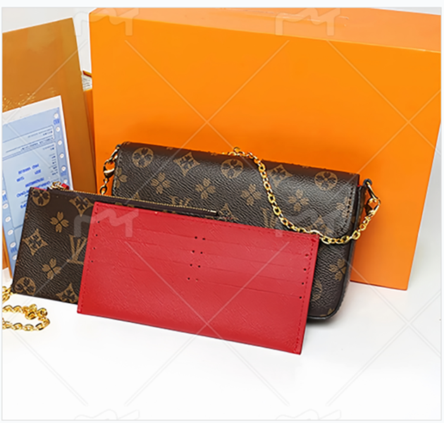 Luxurys Designer Bag 3 Multi FELICIE POCHETTE Chain Bags Handbags Crossbody Purse Fashion Women Shoulder Bags Lady Totes Bag Woman Wallet Female backpack A6